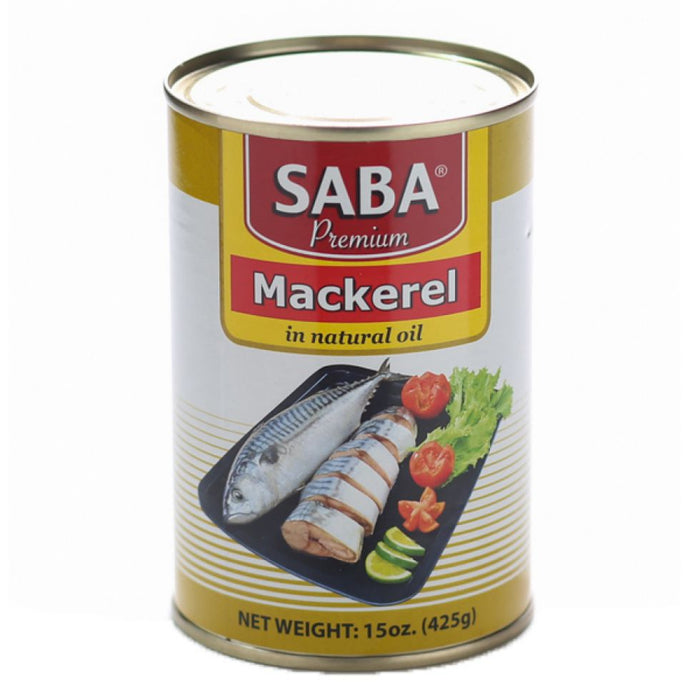 Saba Mackerel In Natural Oil Premium 425g