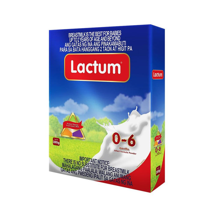LACTUM 0-6 MOS INFANT MILK PLAIN 350G