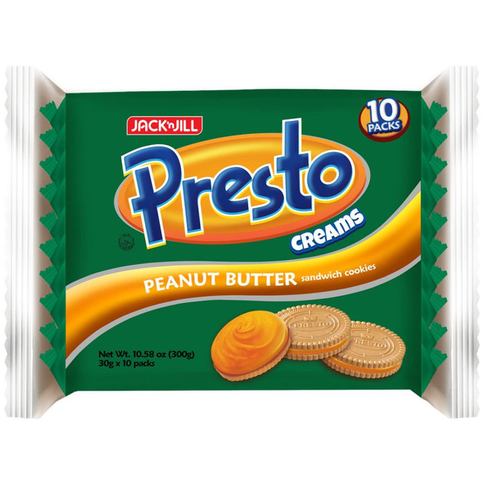 Presto Creams Peanut Butter 10x30g