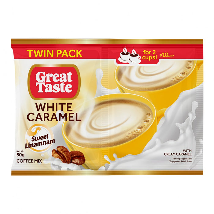 Great Taste Coffee White Caramel Twin 50g