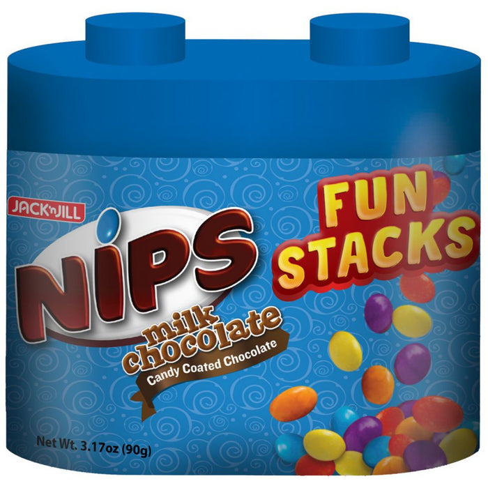 Nips Milk Chocolate Fun Stacks 90g