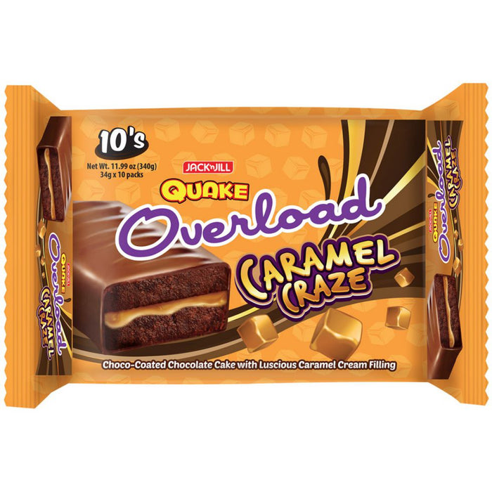 Quake Overload Caramel 10x34g