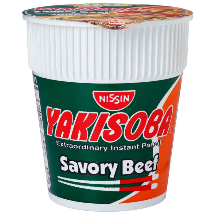 Nissin Yakisoba Savory Beef Cup 77g