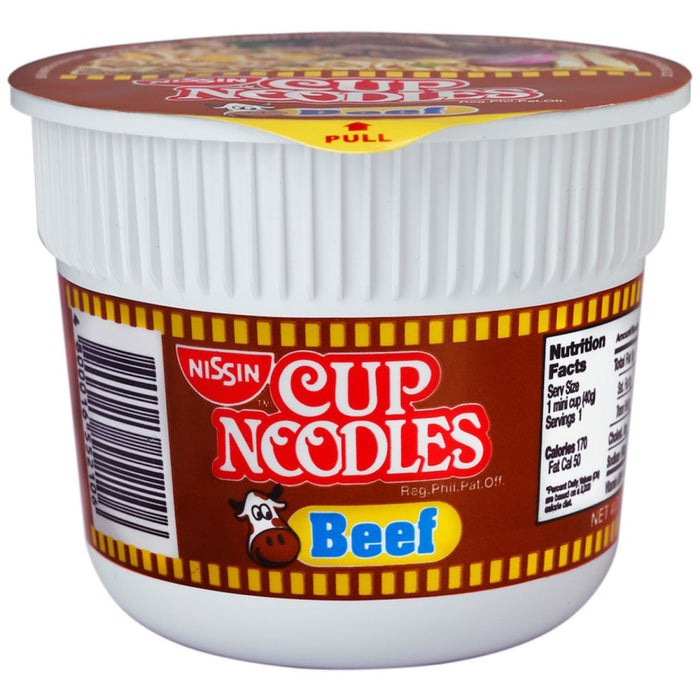 Nissin Mini Cup Noodles Beef 40g