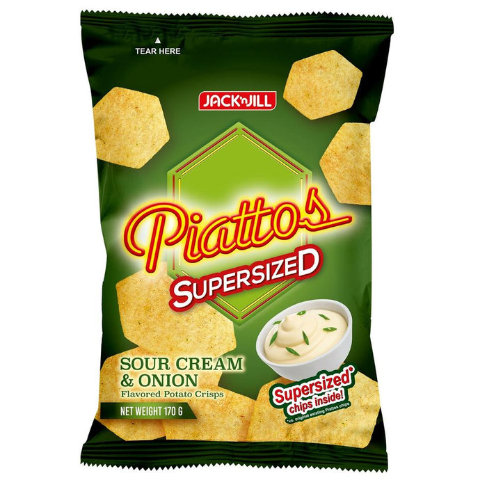 Piattos Sour Supersized Cream and Onion 170g