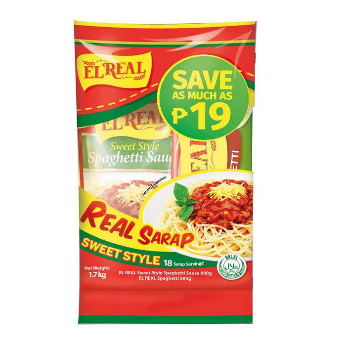 El Real Spaghetti & Sweet Style Sauce 900g