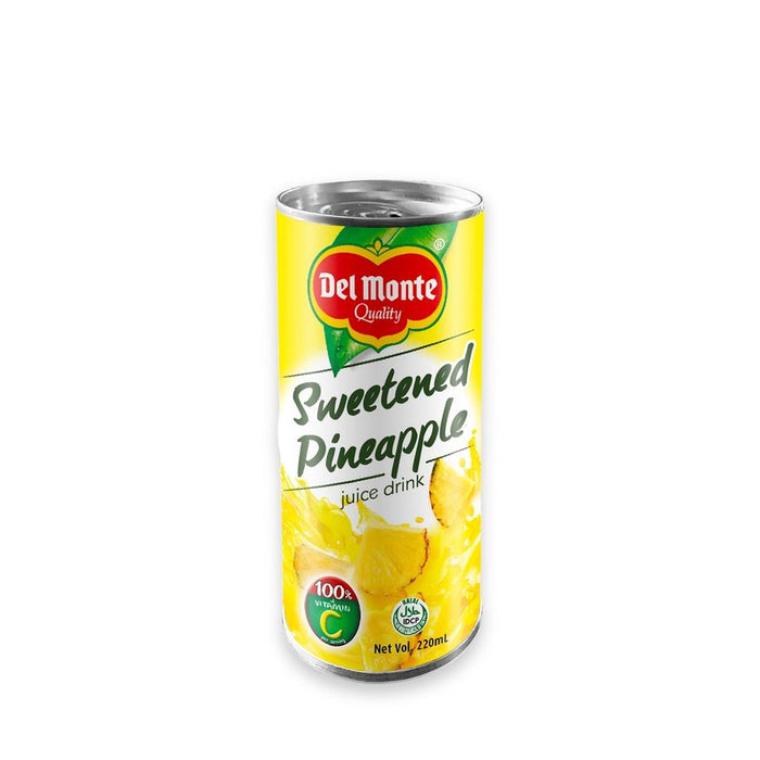 Del Monte Juice Sweetened Pineapple 220ml