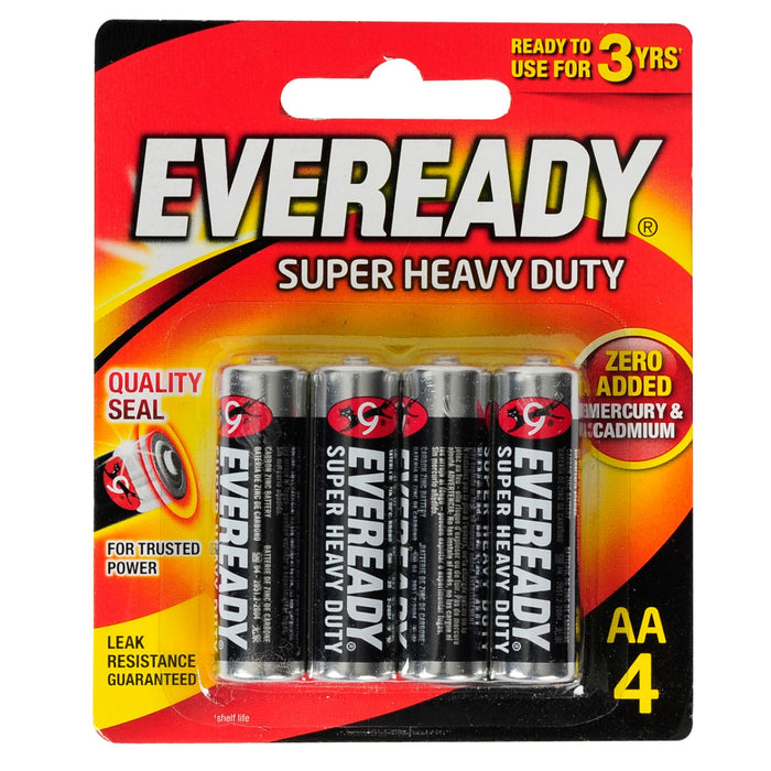 Eveready Battery Black AA 4s