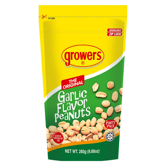 Growers Garlic Flavor Peanuts 280g