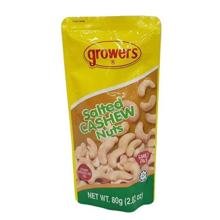 Growers Salted Cashew Nuts 80g