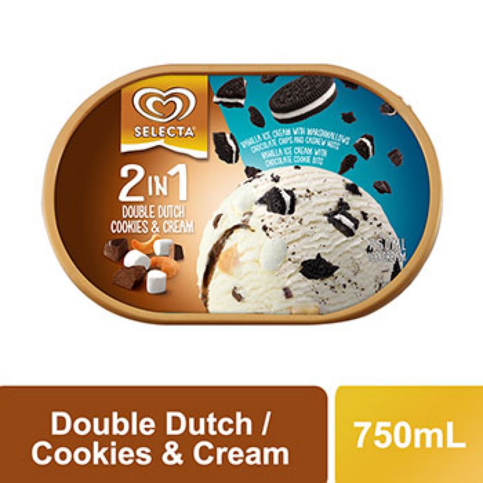 Selecta Batch Code Selecta 2In1 Cookies And Cream Double Dutch 750ml — Primo Mart
