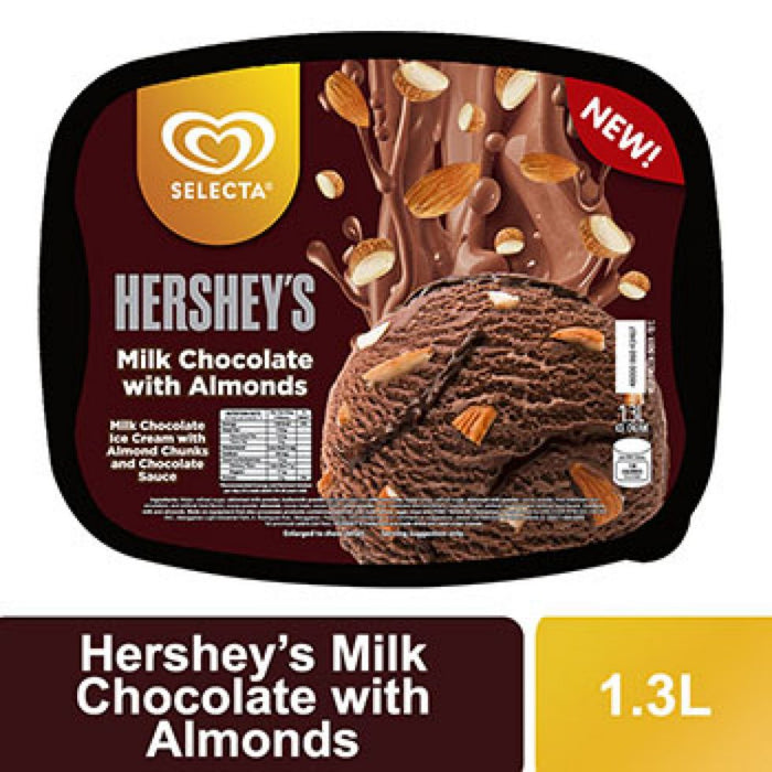 Selecta Hershey's Milk Chocolate w/ Almonds 1.3L