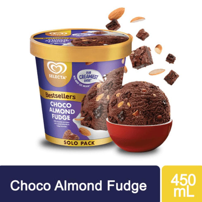 Selecta Choco Almond fudge 475ml