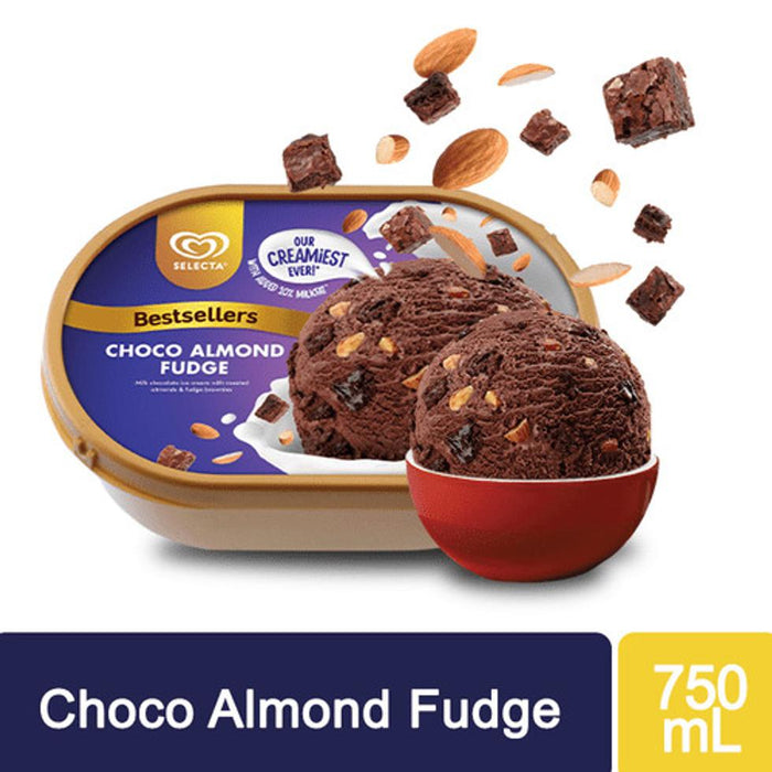 Selecta Choco Almond Fudge 750ml