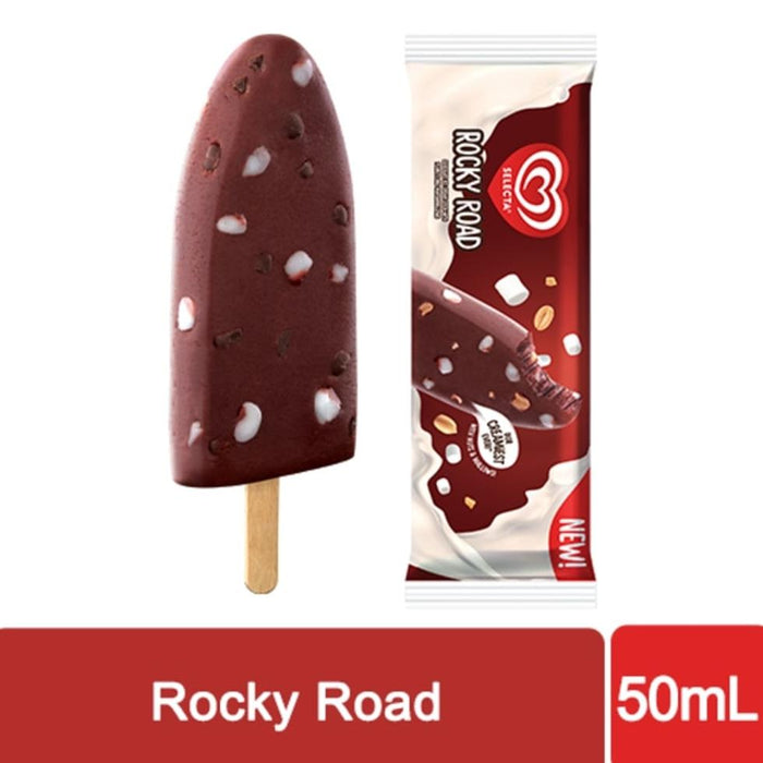 Selecta Ice Cream Stick Rocky Road Real 50ml