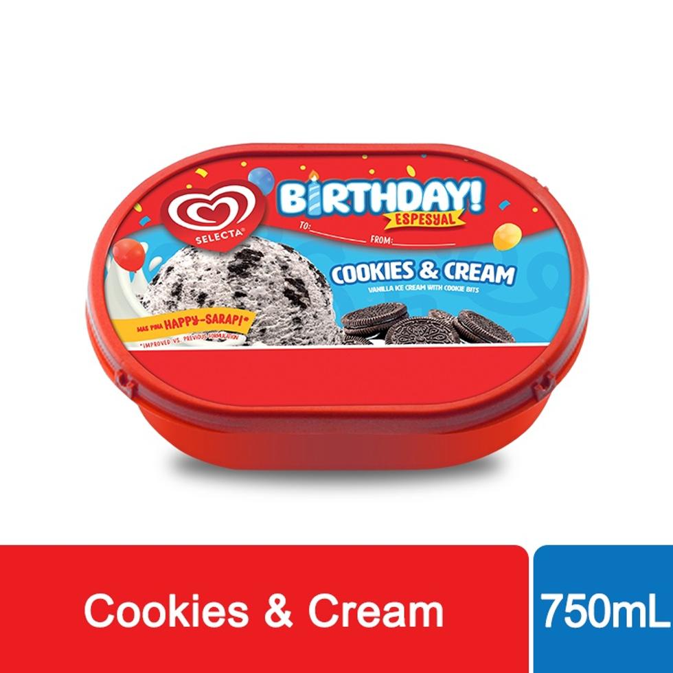 Selecta Birthday Espesyal Cookies and Cream 750ml — Primo Mart