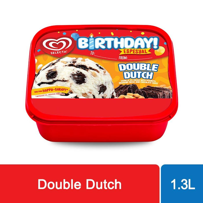 Selecta Ice Cream Birthday Espesyal Double Dutch 1.3L