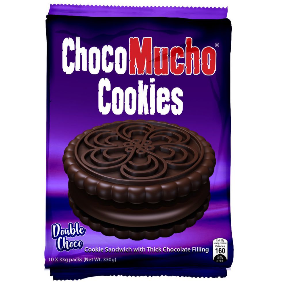 Choco Mucho Cookie Double Choco 10x33g — Primo Mart