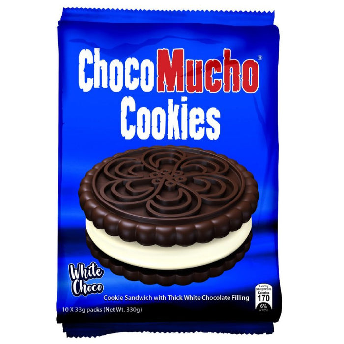 Choco Mucho Cookie Sandwich White Choco 10x33g