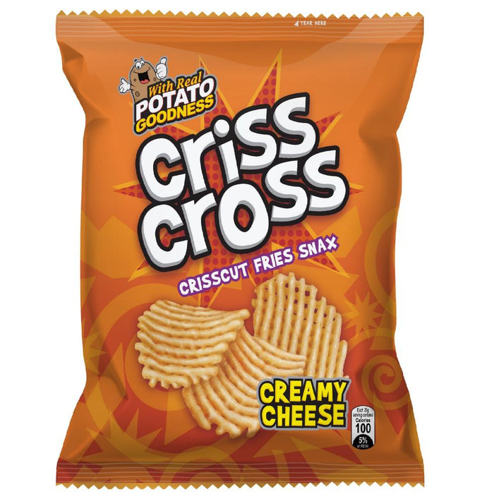 CRISS CROSS SNACK CREAMY CHEESE 20G