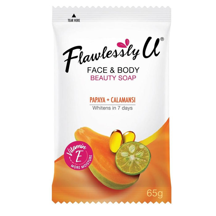 Flawlessly U Soap 2 in 1 Papaya +Calamansi 65g