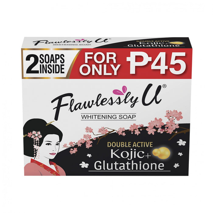 Flawlessly U Soap Kojic Glutathione 2x65g
