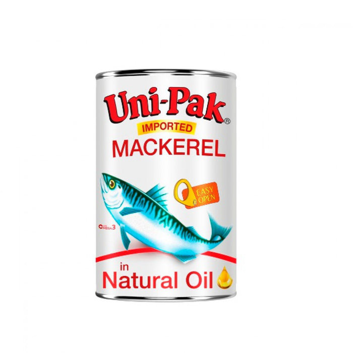 Unipak Mackerel in Natural Oil 155g