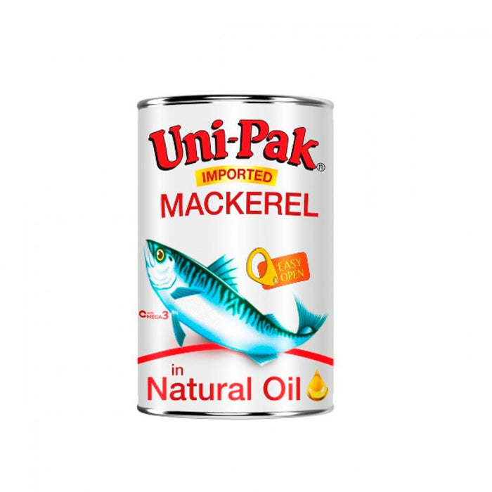 Unipak Mackerel in Natural Oil 425g