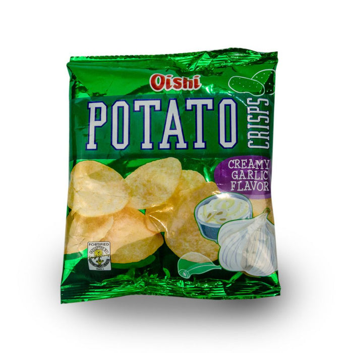 Oishi Potato Crisp Creamy Garlic 18g