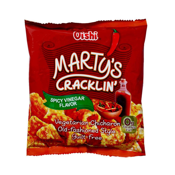 Oishi Martys Cracklings Spicy Vinegar 26g