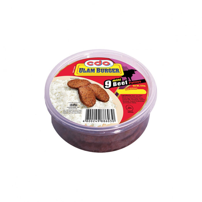 CDO Ulam Burger Mini 9pcs 225g