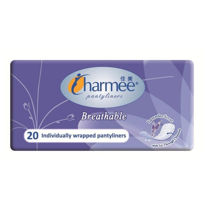 Charmee Pantyliner Breathable Lavender 20's