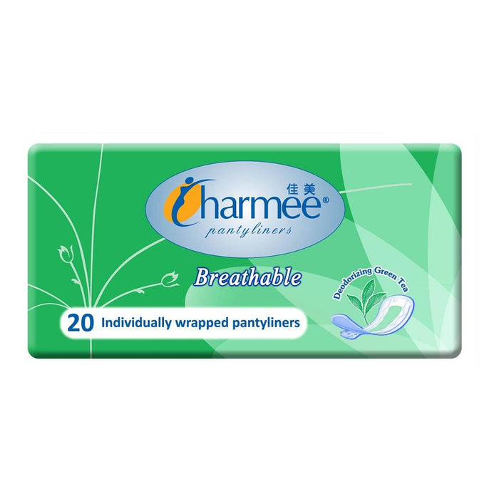 Charmee Pantyliner Breathable Green Tea 20's