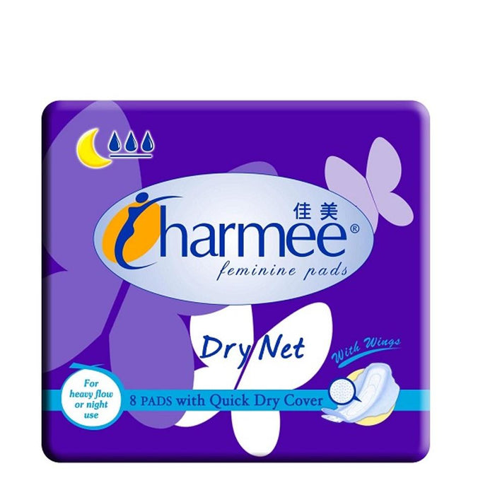 Charmee Sanitary Napkin Dry Net Heavy Flow Wings 8+1