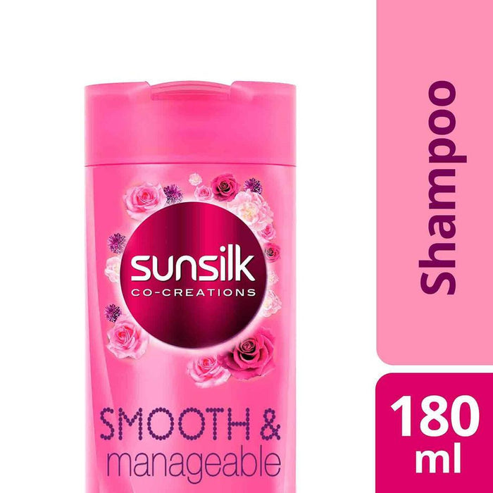Sunsilk Shampoo Smooth and Manageable (Pink) 180ml