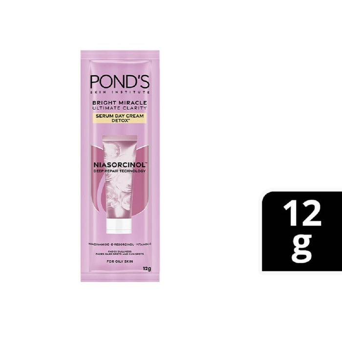 Ponds White Beauty Bright Serum Day Cream Detox 12g
