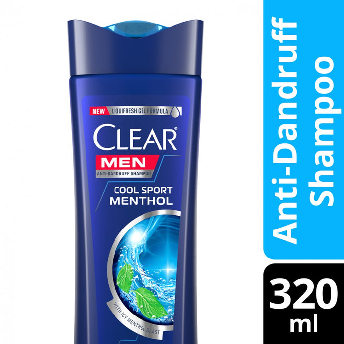 CLEAR SH COOL SPORT MENTHOL MEN 320ML