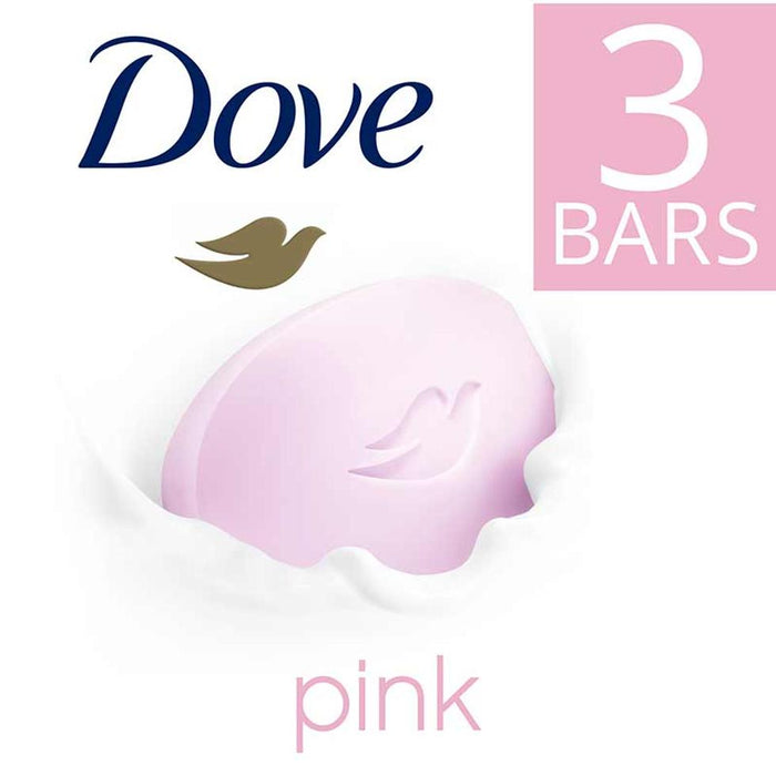 Dove Pink Beauty Bar Moisturizing Milk 3x100g