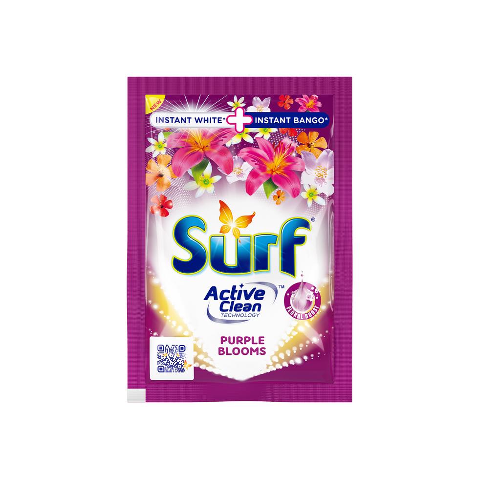 Surf Powder Active Clean Purple Blooms w/ Fabcon (Purple) 65g — Primo Mart