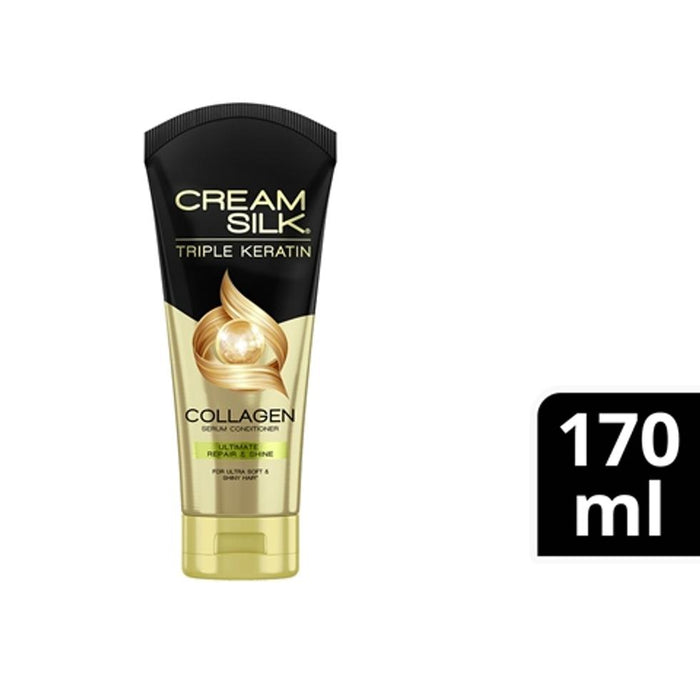CreamSilk Triple Keratin Ultimate Repair and Shine (Gold) 170ml