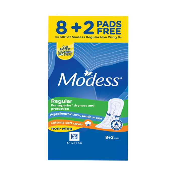 Modess Factory Modess Cottony Soft Regular non-wing 9+1 — Primo Mart
