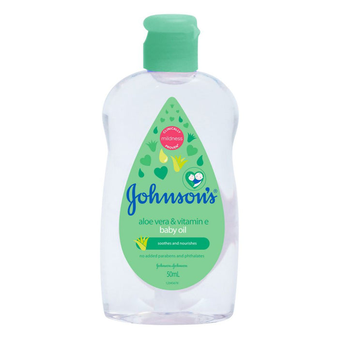 Johnsons Baby Oil Aloe Vera and Vitamin E 50ml