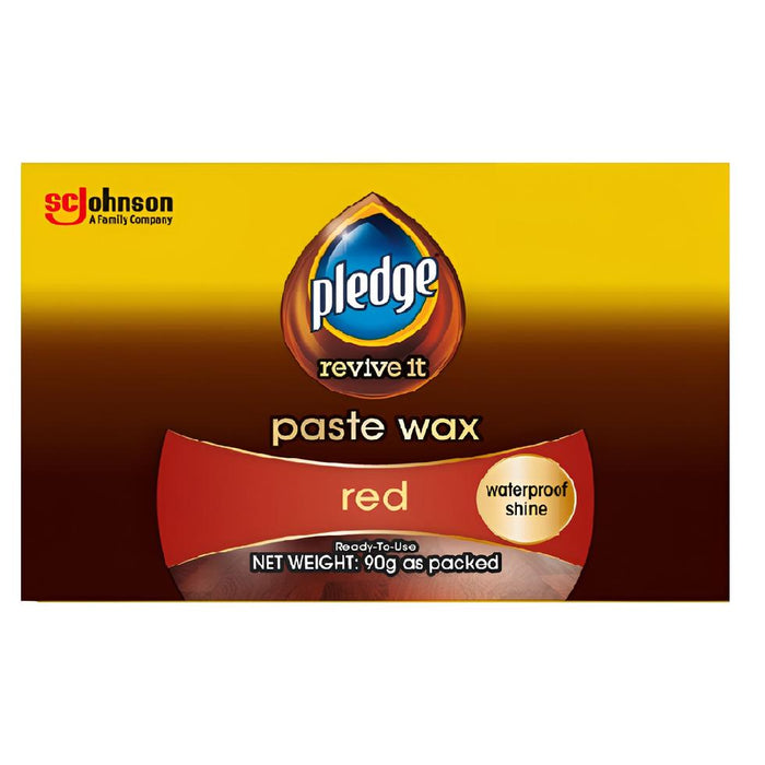 Pledge Paste Wax Red 90g