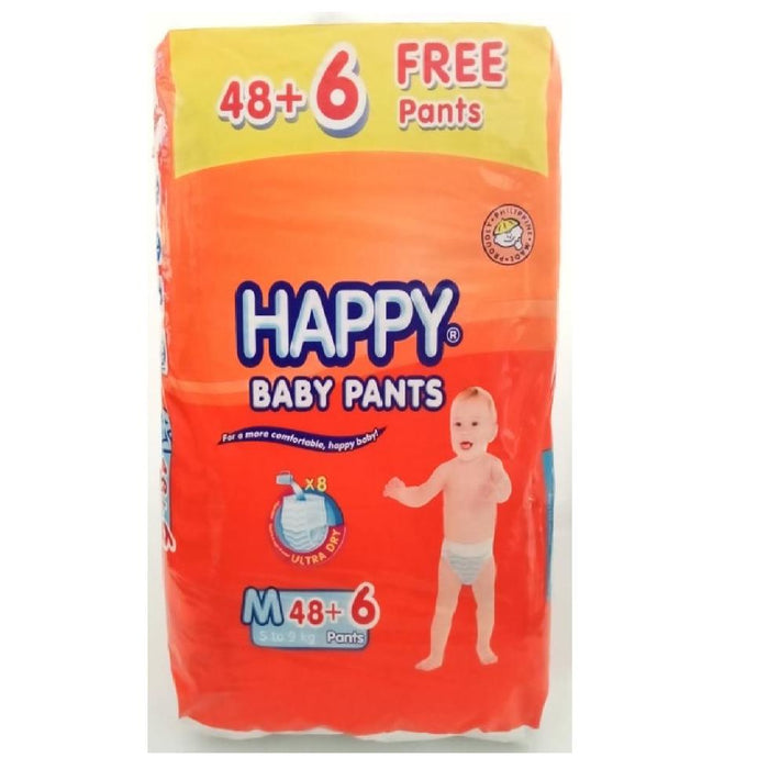 HAPPY DIAPER PANTS M 48S