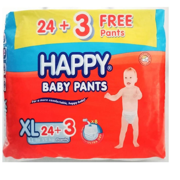 HAPPY DIAPER PANTS XL 24S