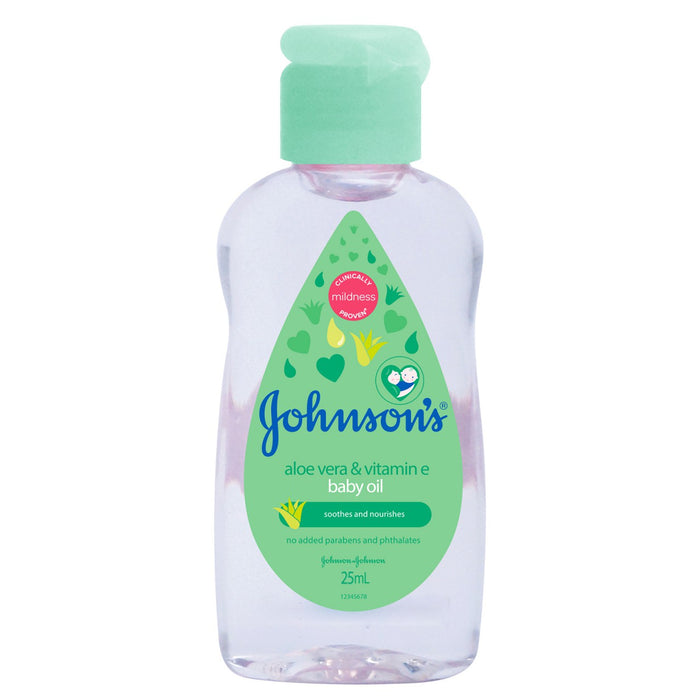 JohnsonsBbyOilAloeVerndVitminE25ml