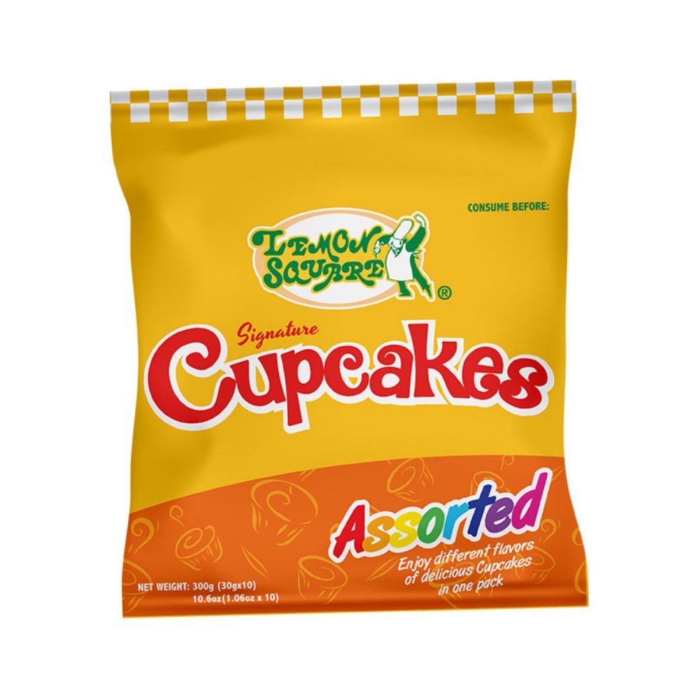 Lemon Square Cupcake Assorted 10x30g — Primo Mart