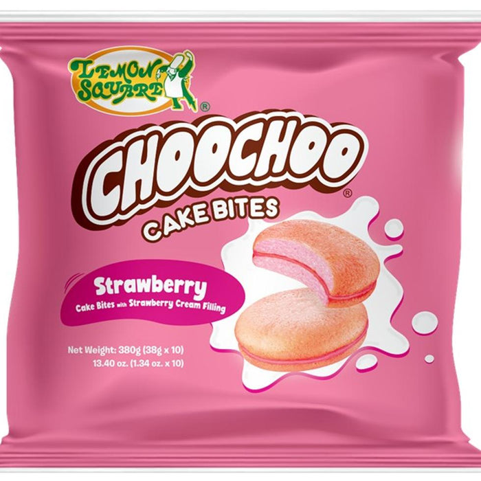 Lemon Square Choochoo Bites Strawberry 10x38g