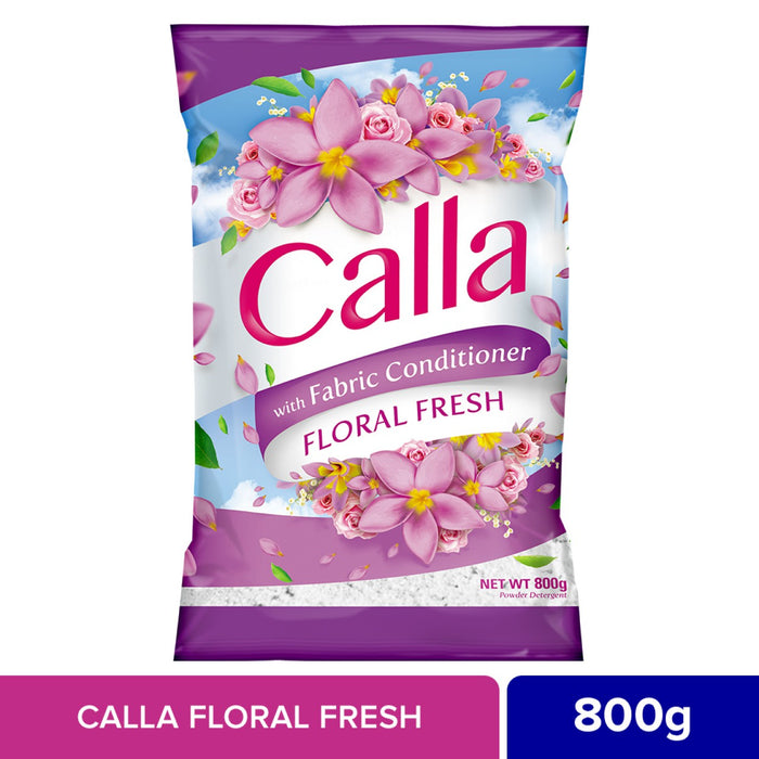 Calla Detergent Powder Fabcon Floral Fresh 800g