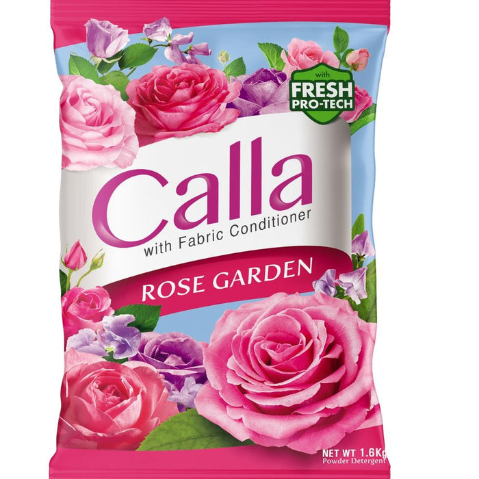 CALLA POWDER WITH FABRIC CONDITIONER ROSE GARDEN (PINK) 1.6KG